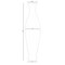 Modern Bamboo Floor Vase - Decorative 43-inch Vase for Living Room, Dining Room, or Entryway - Versatile Floral Display - Fill with Dried Branches or Flowers - Contemporary Tall Vase - Unique Bamboo Design